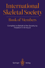 International Skeletal Society: Book of Members