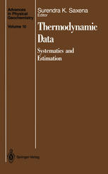 Thermodynamic Data: Systematics and Estimation