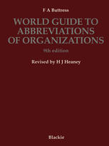 World Guide to Abbreviations of Organizations