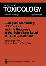 Biological Monitoring of Exposure and the Response at the Subcellular Level to Toxic Substances: Proceedings of the European Society of Toxicology Mee