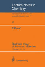 Relativistic Theory of Atoms and Molecules: A Bibliography 1916–1985