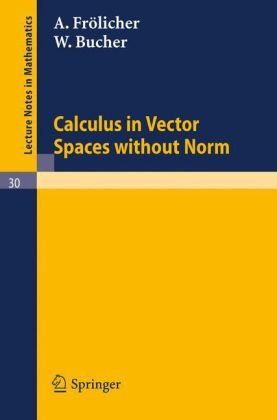 Calculus in vector spaces without norm