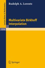 Multivariate Birkhoff Interpolation