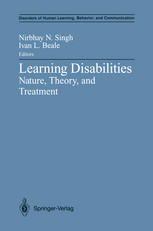 Learning Disabilities: Nature, Theory, and Treatment