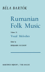 Rumanian Folk Music: Vocal Melodies