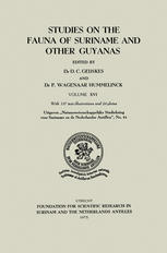 Studies on the Fauna of Suriname and other Guyanas: Volume XVI