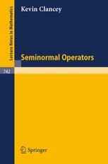 Seminormal Operators