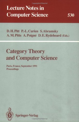 Category Theory and Computer Science: Paris, France, September 3–6, 1991 Proceedings