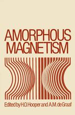 Amorphous Magnetism: Proceedings of the International Symposium on Amorphous Magnetism, August 17–18, 1972, Detroit, Michigan