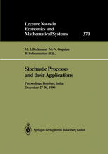 Stochastic Processes and their Applications: Proceedings of the Symposium held in honour of Professor S.K. Srinivasan at the Indian Institute of Techn