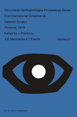 First International Congress on Cataract Surgery, Florence, 1978