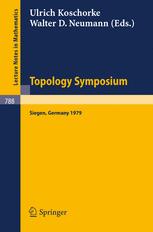 Topology Symposium Siegen 1979: Proceedings of a Symposium Held at the University of Siegen, June 14–19, 1979