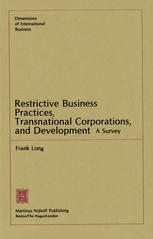 Restrictive Business Practices, Transnational Corporations, and Development: A Survey