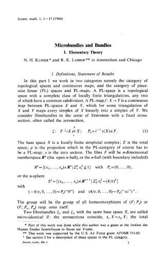 Inventiones Mathematicae Volume 1, 1966