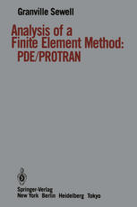 Analysis of a Finite Element Method: PDE/PROTRAN