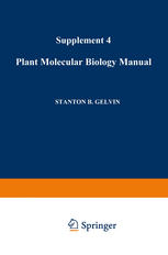 Plant Molecular Biology Manual: Supplement 4