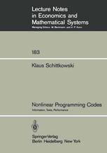 Nonlinear Programming Codes: Information, Tests, Performance