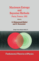 Maximum Entropy and Bayesian Methods: Paris, France, 1992