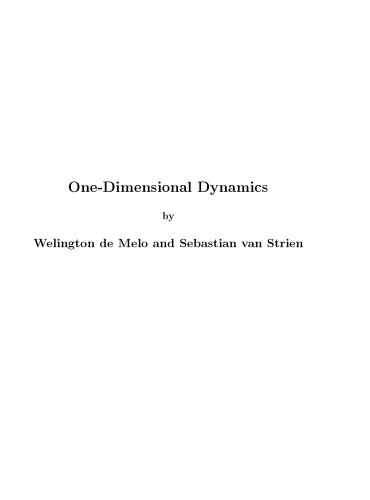 One-dimensional dynamics
