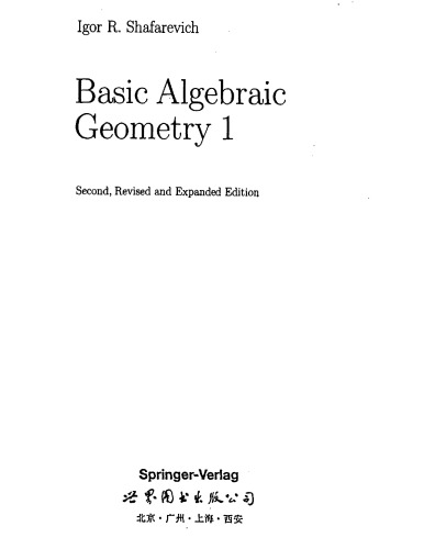 Basic Algebraic Geometry 1 - Vars. in Projective Space