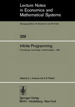 Infinite Programming: Proceedings of an International Symposium on Infinite Dimensional Linear Programming Churchill College, Cambridge, United Kingdo