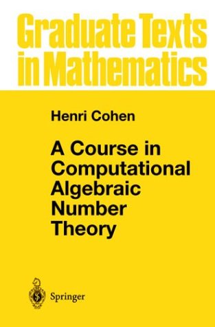 A Course in Computational Algebraic Number Theory  - Errata (2000)