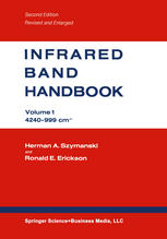 Infrared Band Handbook: Volume 1 4240–999 cm-1 / Volume 2 999–29 cm-1