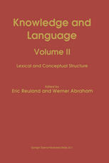 Knowledge and Language: Volume II Lexical and Conceptual Structure