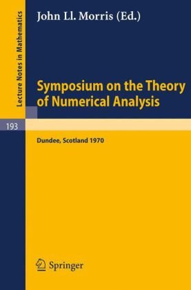 Symposium On The Theory Of Numerical Analysis