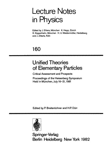 Unified theories of elementary particles