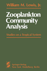 Zooplankton Community Analysis: Studies on a Tropical System