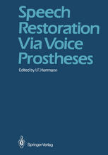 Speech Restoration Via Voice Prostheses