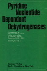 Pyridine Nucleotide-Dependent Dehydrogenases: Proceedings of an Advanced Study Institute held at the University of Konstanz, Germany, September 15–20,