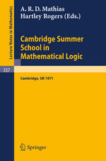 Cambridge Summer School in Mathematical Logic: Held in Cambridge/England, August 1–21, 1971