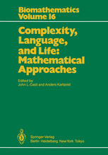 Complexity, Language, and Life: Mathematical Approaches