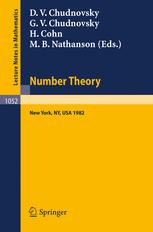 Number Theory: A Seminar held at the Graduate School and University Center of the City University of New York 1982