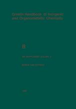 B Boron Compounds: 4th Supplement Volume 2, Boron and Oxygen