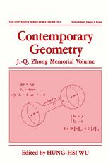 Contemporary Geometry: J.-Q. Zhong Memorial Volume