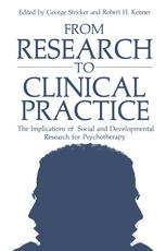 From Research to Clinical Practice: The Implications of Social and Developmental Research for Psychotherapy