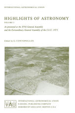 Highlights of Astronomy: As Presented at the XVth General Assembly and the Extra Ordinary General Assembly of the I.A.U. 1973