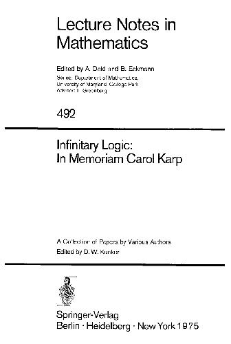 Infinitary Logic: In Memoriam Carol Karp