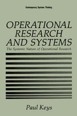 Operational Research and Systems: The Systemic Nature of Operational Research
