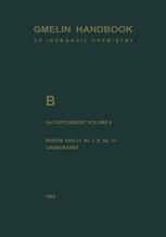 B Boron Compounds: Boron and Cl, Br, I, S, Se, Te, Carboranes