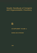 B Boron Compounds: Boron and Noble Gases, Hydrogen