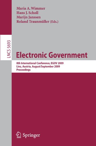 Electronic Government: 8th International Conference, EGOV 2009, Linz, Austria, August 31 - September 3, 2009. Proceedings