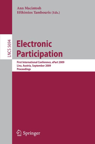 Electronic Participation: First International Conference, ePart 2009 Linz, Austria, September 1-3, 2009 Proceedings