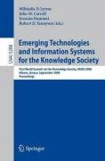 Emerging Technologies and Information Systems for the Knowledge Society: First World Summit on the Knowledge Society, WSKS 2008, Athens, Greece, Septe