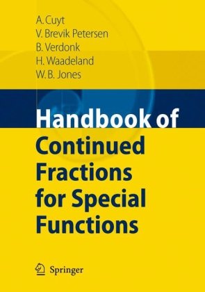 Handbook of continued fractions for special functions