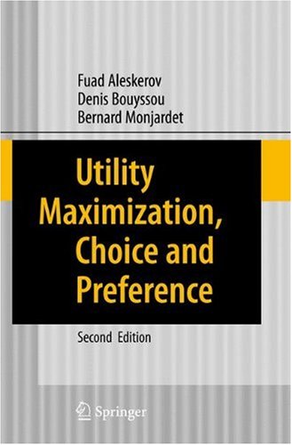 Utility Maximization, Choice and Preference, 2nd Edition