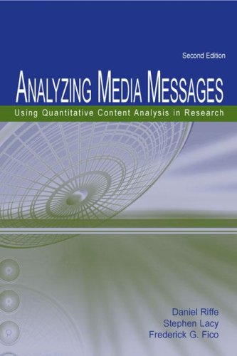 Analyzing Media Messages: Using Quantitative Content Analysis in Research 2nd Edition (Lea Communication Series)